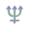 Neptune Analog Magick Transparent Vinyl Sticker