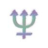 Neptune Analog Magick Transparent Vinyl Sticker - Image 3