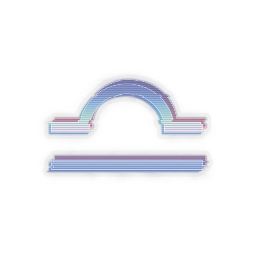 Libra Analog Magick Transparent Vinyl Sticker