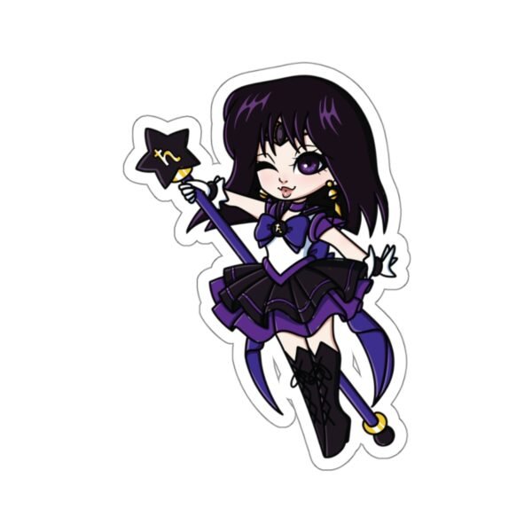 Magickal Senshi Sailor Saturn Vinyl Sticker - Image 3