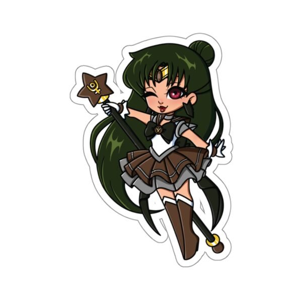 Magickal Senshi Sailor Pluto Vinyl Sticker - Image 3