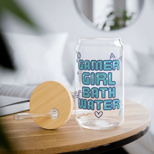 Gamer Girl Bath Water Drinking Glass - Image 3