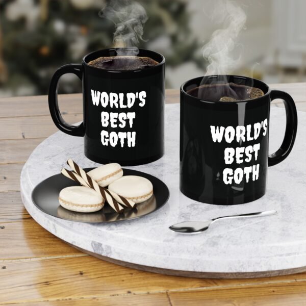 World's Best Goth Black Ceramic Mug - Image 2