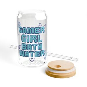 Gamer Girl Bath Water Drinking Glass