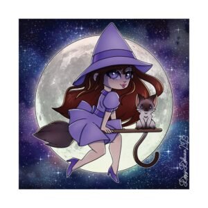 Little Witch Nerissa Art Print