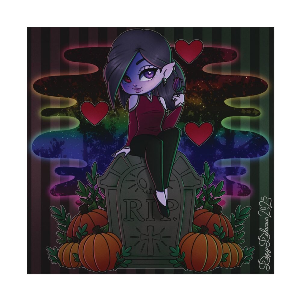"Graveyard Cutie Ceridwen" Art Print